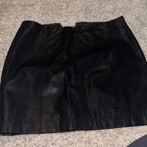 Free People Black Pencil Skirt